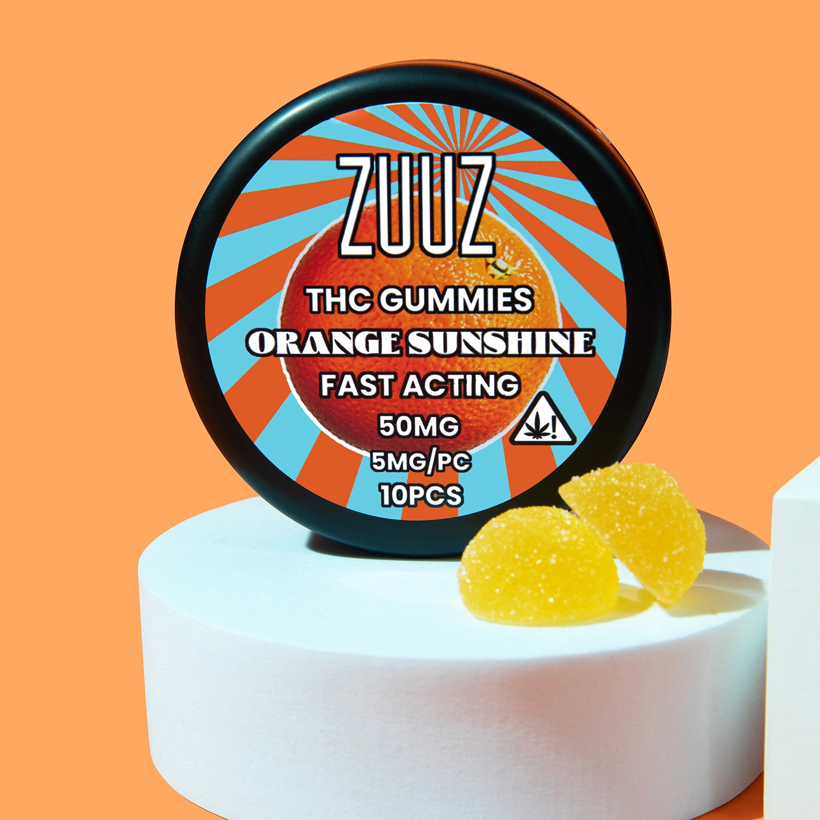 Orange Sunshine Delta-9 THC Gummies